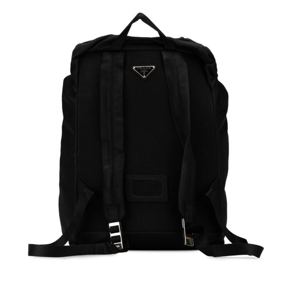 Prada Backpack Nylon Triangle Plate Rucksack Black - image 3